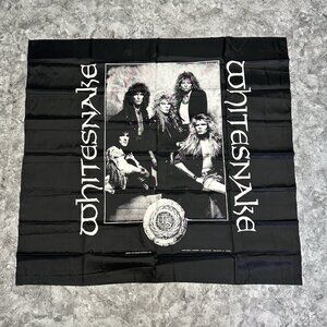 Vintage WHITESNAKE Flag Art Tapestry Decor Meta 80s Rock N Roll 1988 44X40